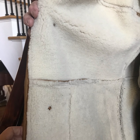 Shearling genuine coat - Picture 4 of 5